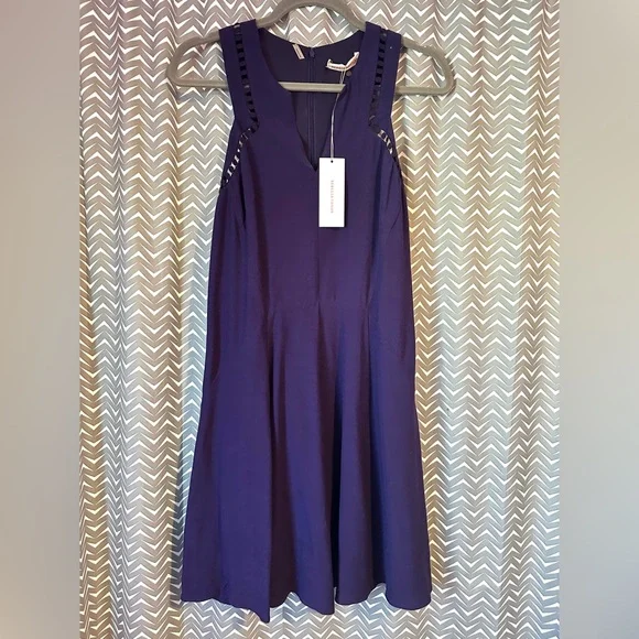 Rebecca Taylor | Dresses | Nwt Rebecca Taylor Purple Embroidered Circle  Sleeveless Mini Dress Size 8 | Poshmark